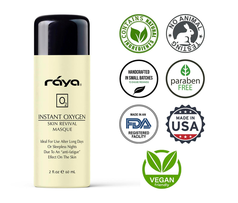Raya glow after use imagery highlights radiance and smoother complexion