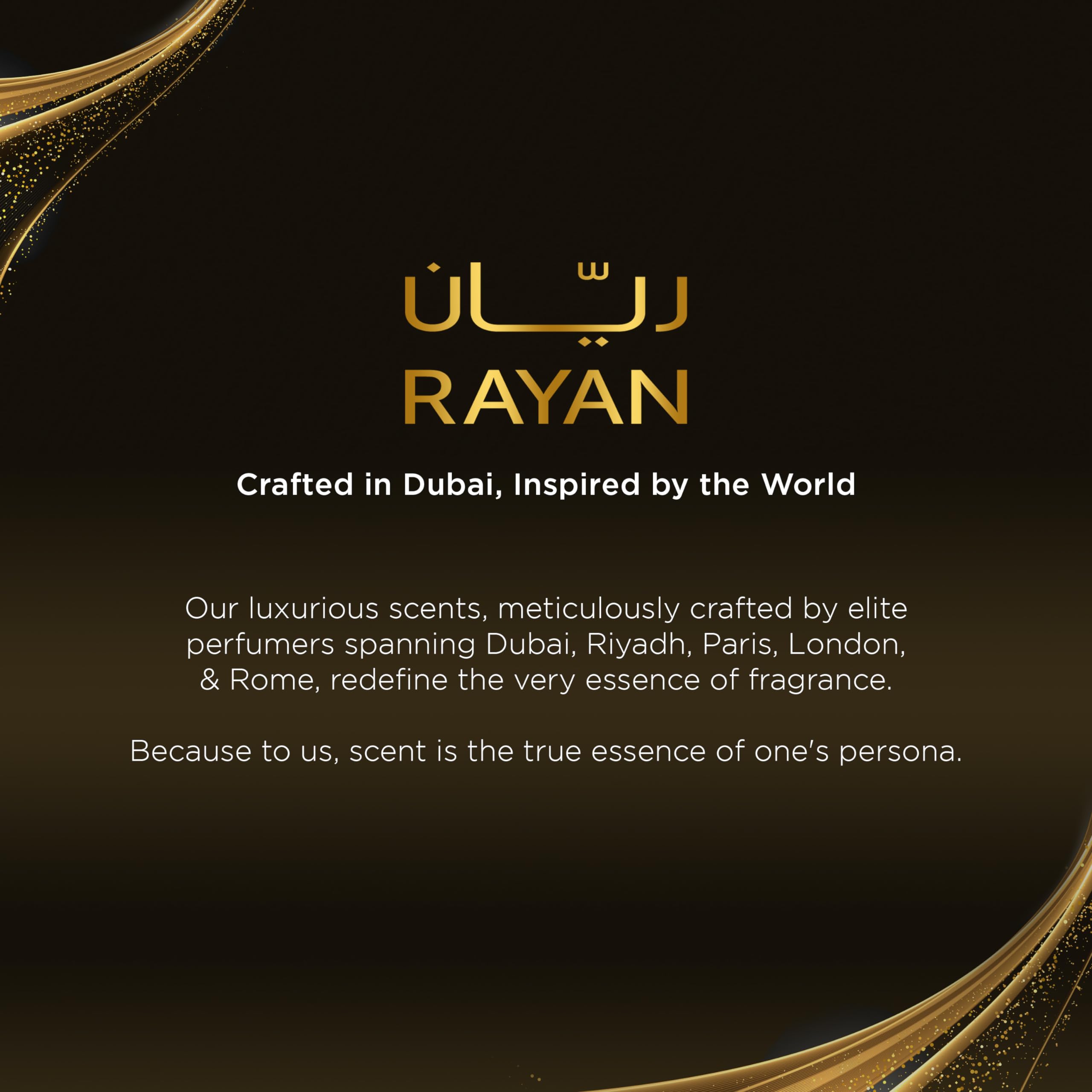 RAYAN Modern Oud Perfume store display evokes evening-wear allure
