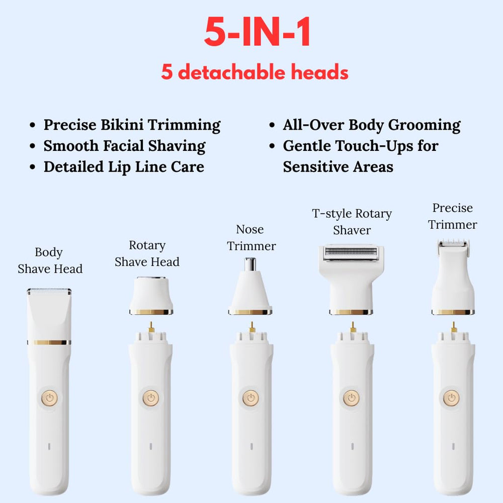 RaysDanc waterproof bikini trimmer for wet or dry use in shower routines.