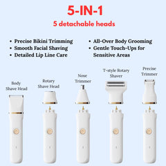RaysDanc waterproof bikini trimmer for wet or dry use in shower routines.