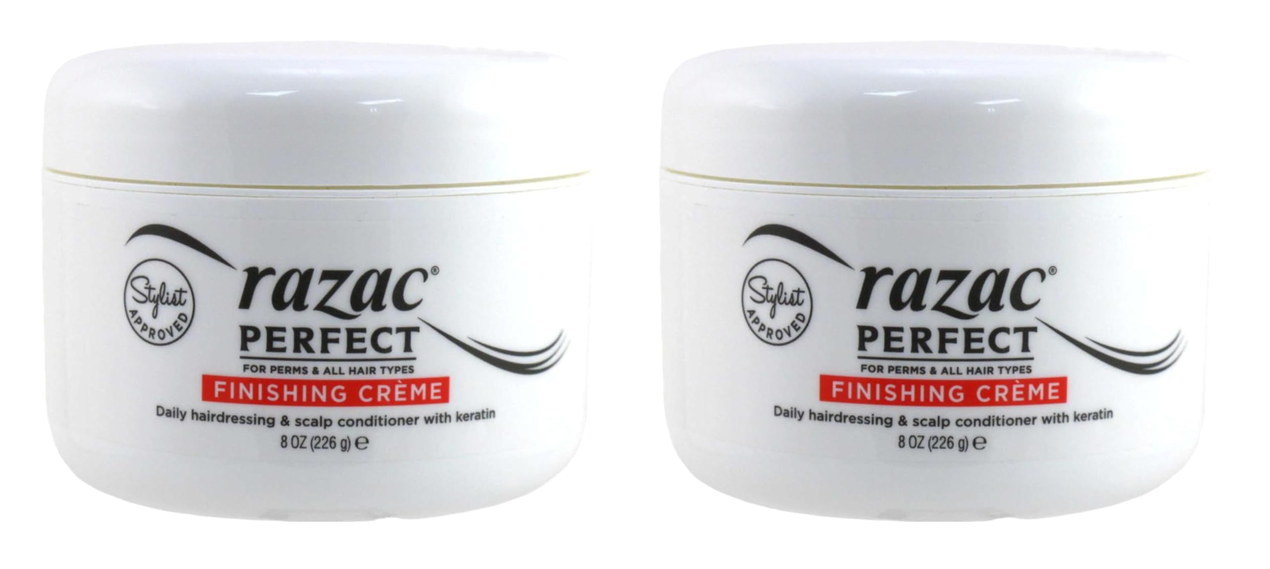 Razac Perfect For Perms Finish Creme application scene showing even distribution for curl definition