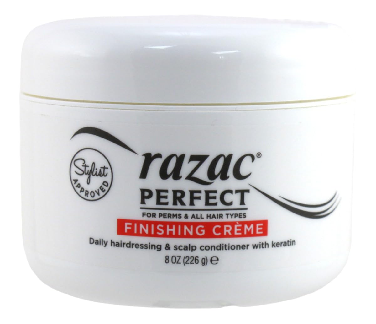 Razac Perfect for Perms Finishing Creme 8-ounce bottle for daily conditioning and perms prep