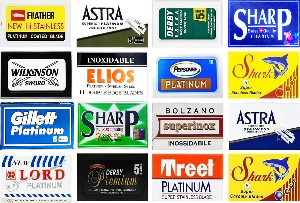 Razor Blades Club 100 sampler unboxing shows 16 brands to discover your preferred blade.