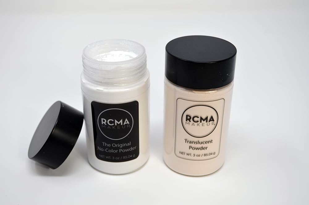 RCMA translucent powder vegan cruelty-free label for ethical beauty.