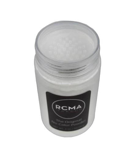 RCMA No Color Powder application brush showing easy, feather-light setting.