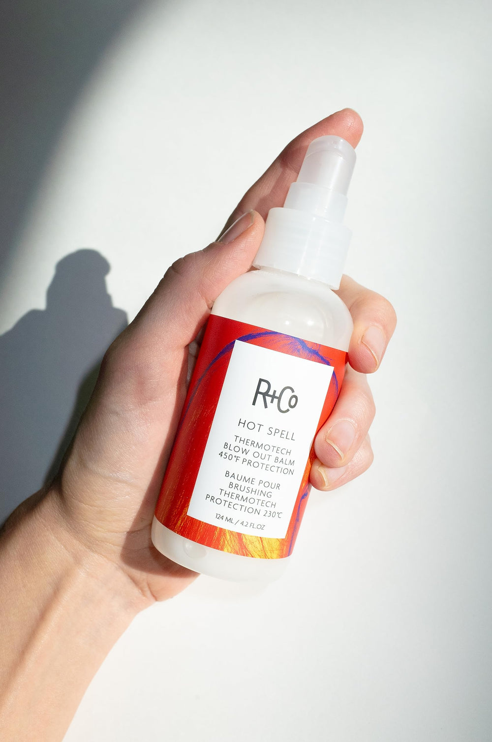 R+Co Hot Spell during blow drying for smooth movable styling