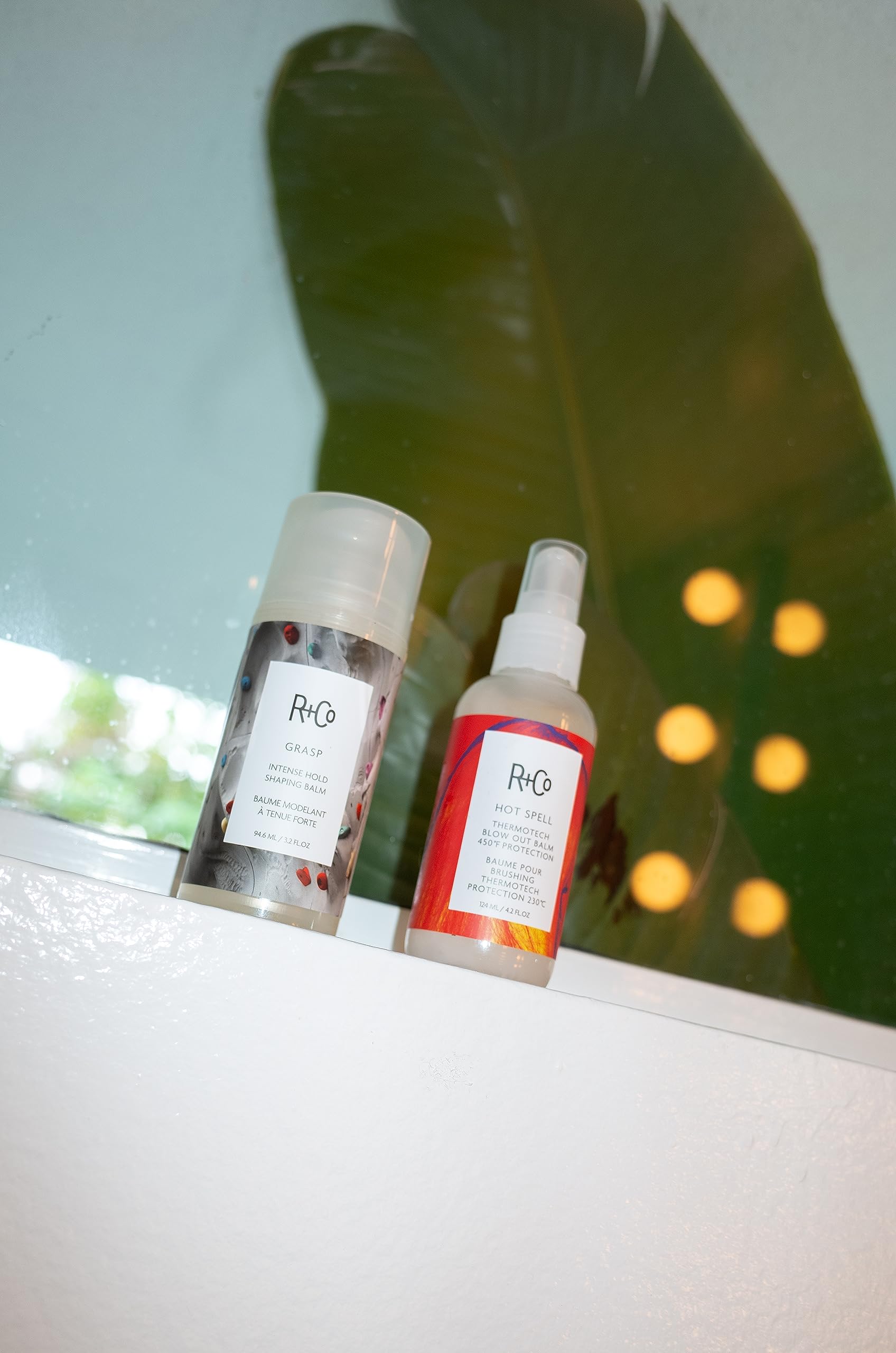 R+Co Hot Spell demonstrates 450°F heat protection during styling