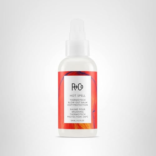 R+Co Hot Spell packaging shown in lifestyle setting for salon at home use