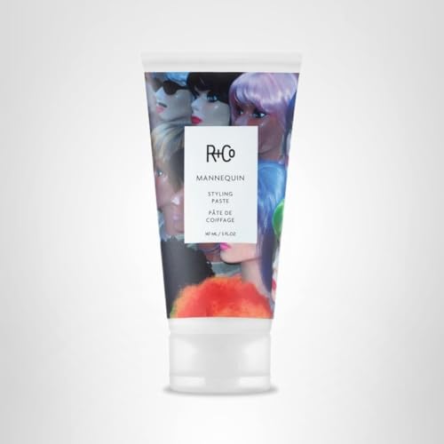 R+Co Mannequin paste texture with tame flyaways using ginger mango extract