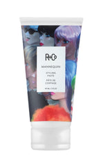 R+Co Mannequin paste tube closeup highlighting matte finish for bed-head styling