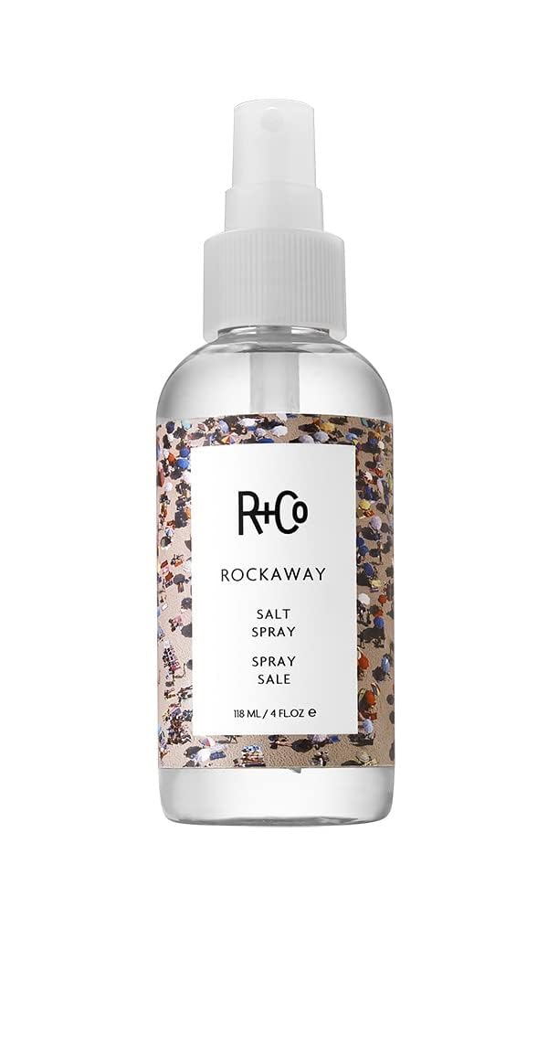 R+Co Rockaway salt spray bottle boosts beachy texture and volume.
