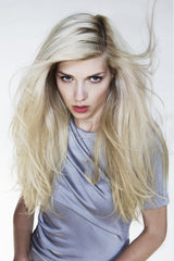 R+Co Sunset Blvd silver-tone focus illustrates cooler gray tones without brass