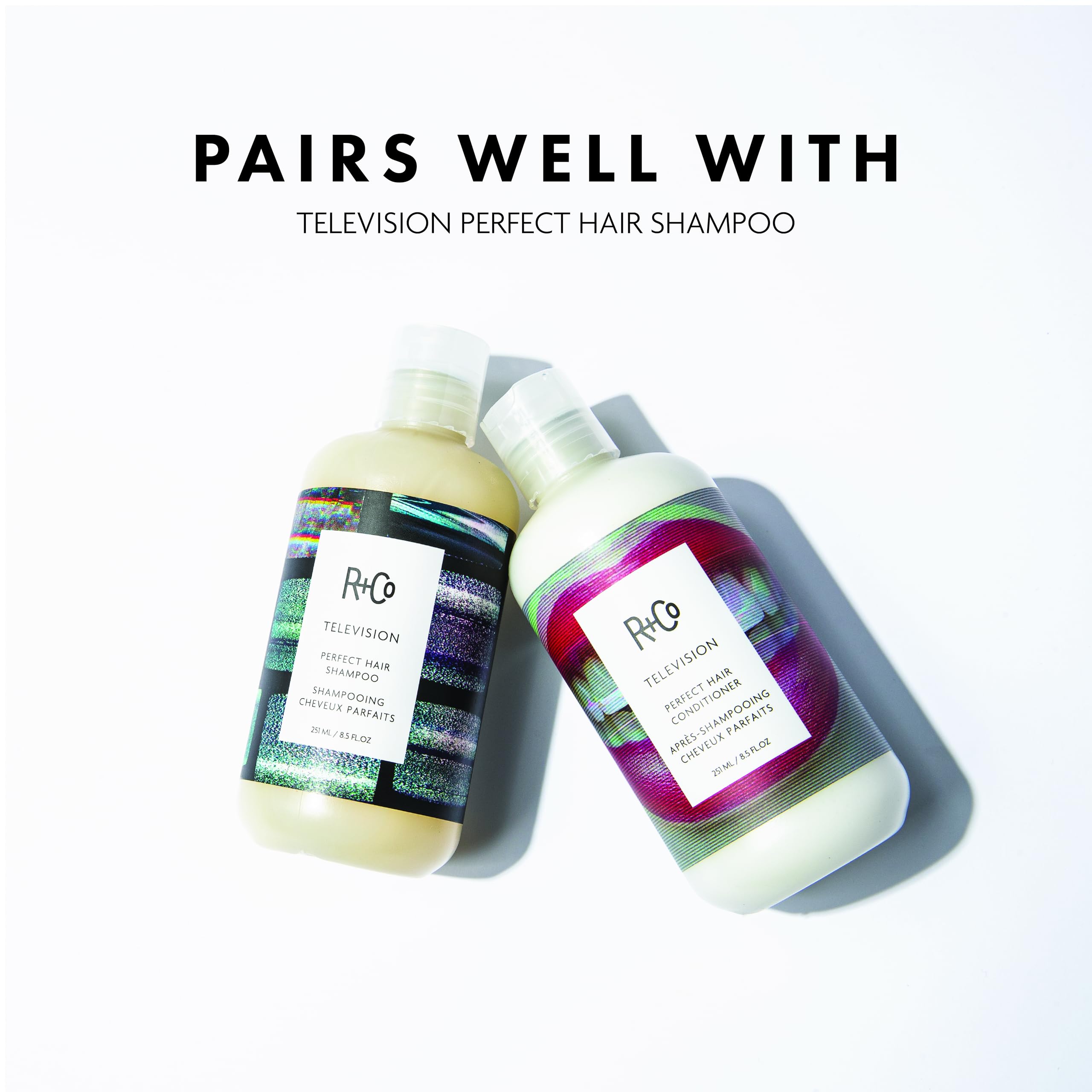 R+Co Television Conditioner apply on wet hair for smoother texture
