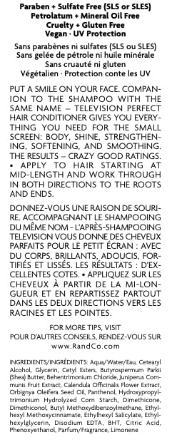 R+Co Television Perfect Hair Conditioner application on ends for nourishment.