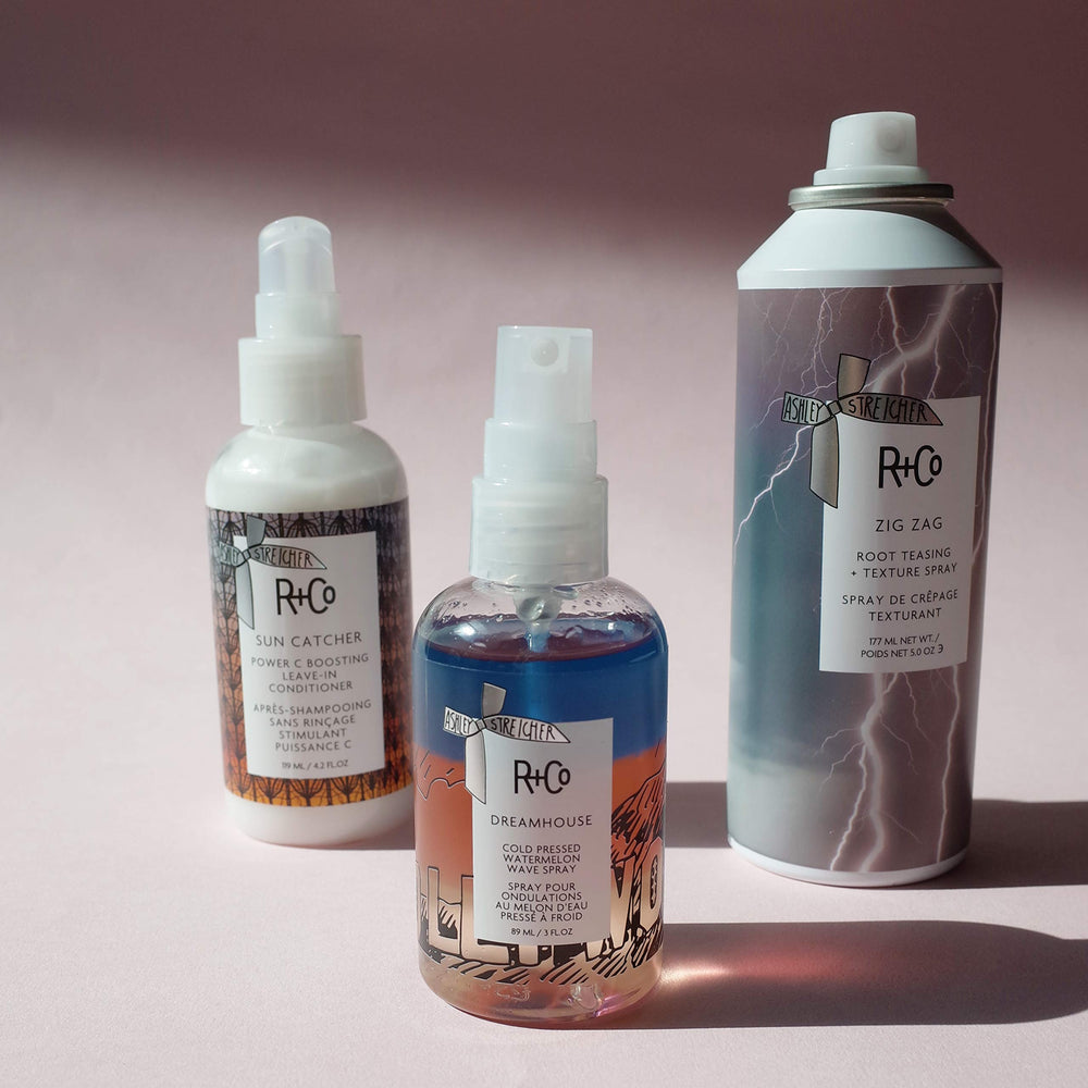 R+Co Zig Zag Texture Spray adds grip and volume without stiffness.