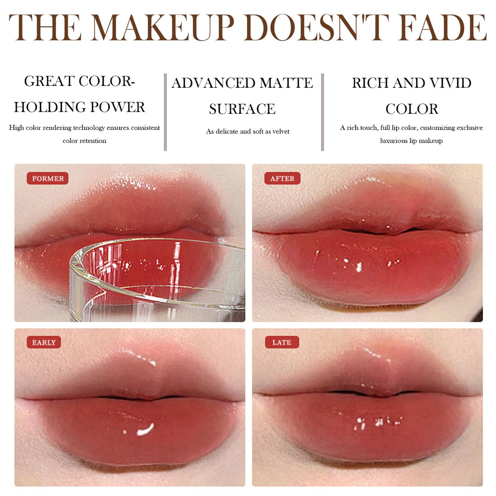 RCSCBC color-change on lips demonstrates custom pink shade with shimmer.