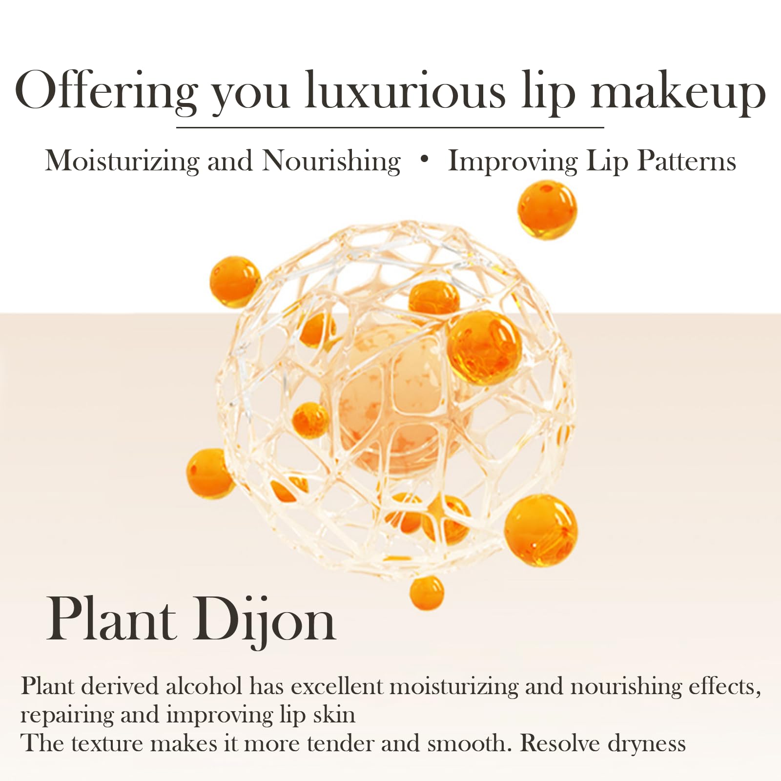 RCSCBC floral design details add elegance while keeping lips glossy.