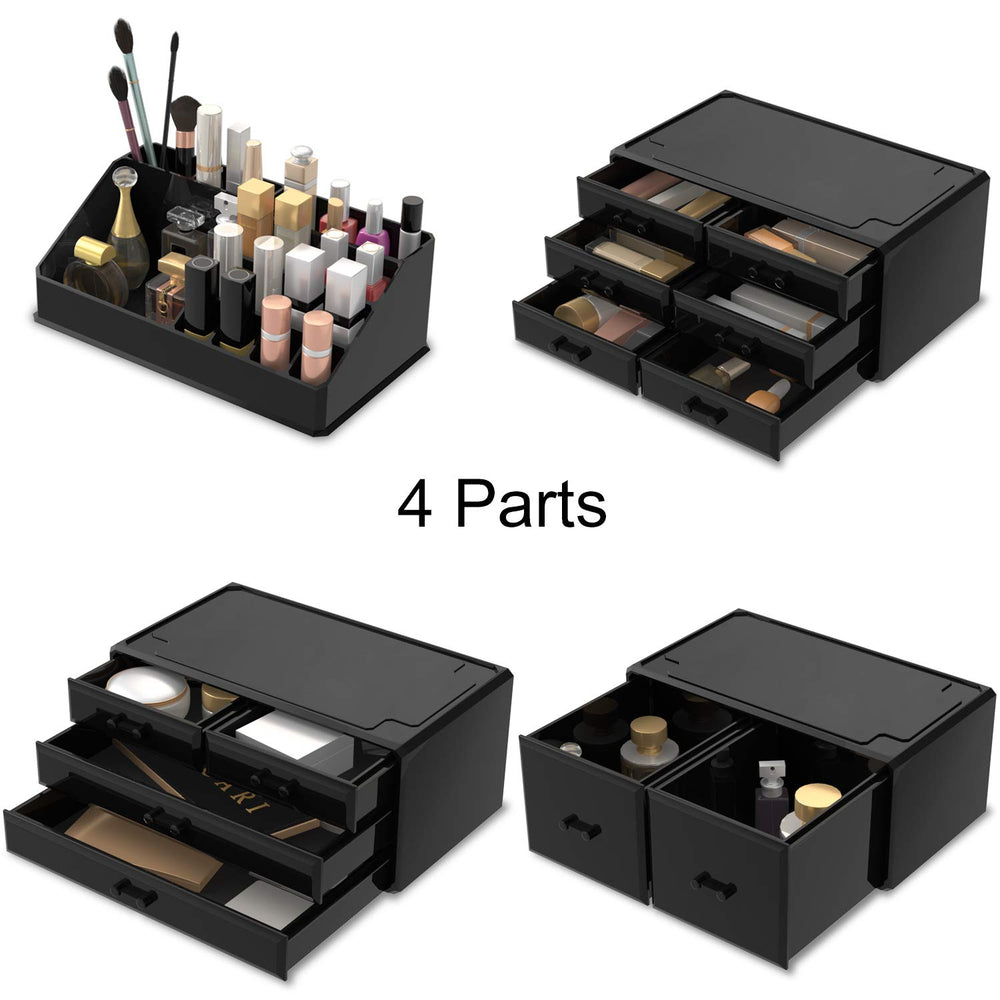 READAEER stackable drawers offer flexible dresser organization options.