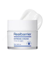 Real Barrier Extreme Cream Light bottle closeup showing lightweight hydration
