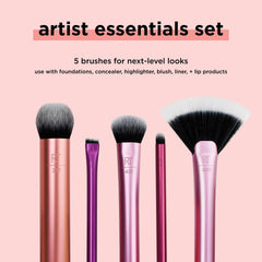 Real Techniques 421 blush and highlighter brush blending cream formulas smoothly