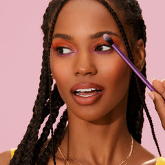 Real Techniques 313 Definer Brush delivers sharp lash line.