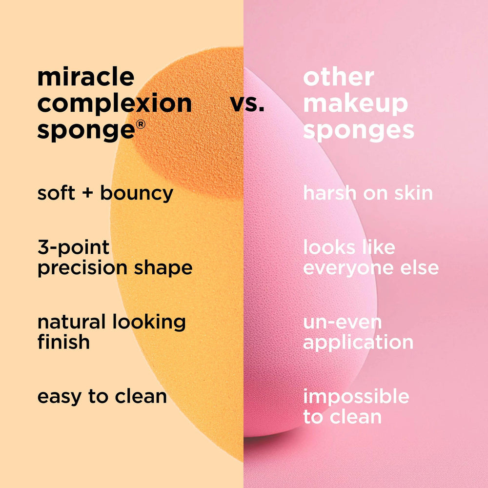 Micro-fine pores minimize product absorption on Real Techniques sponge.