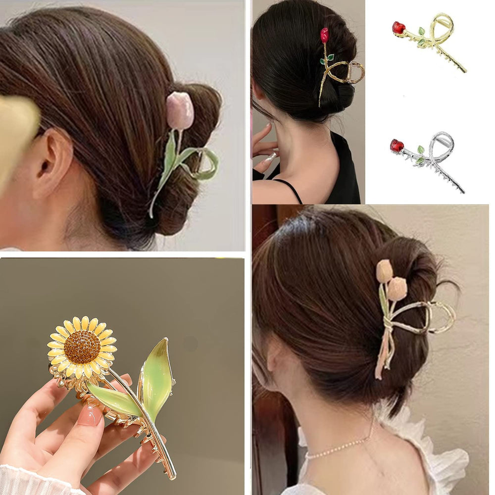 REALHUNLEE thick-hair friendly clip helps keep hair neat during activities.