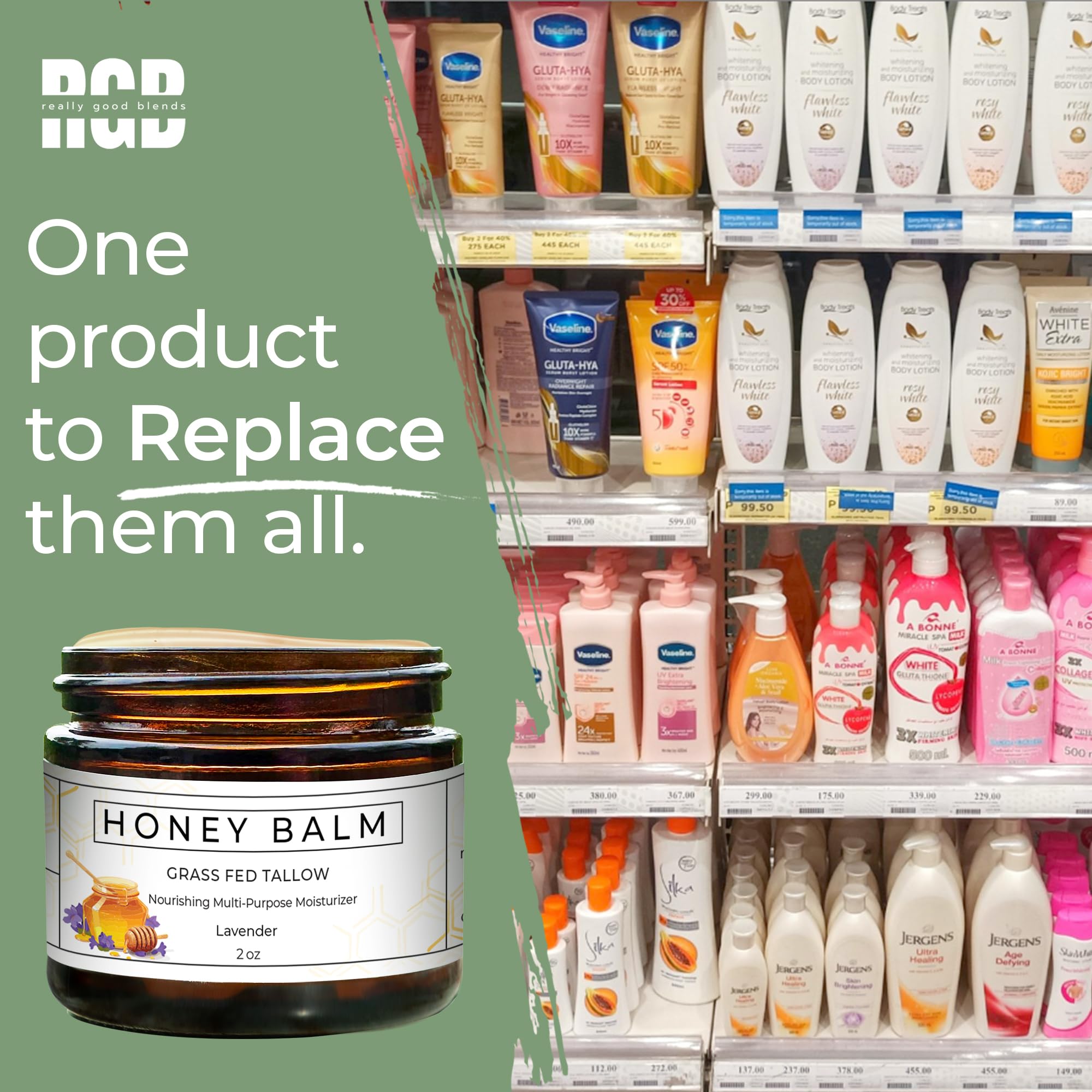 Really Good Blends balm swatch on skin suggests hydration without heaviness