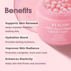 Realori PDRN Capsule Cream jar reveals dual textures for rejuvenating skincare