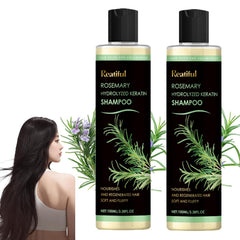REATIFUL rosemary shampoo bottle shows scalp nourishment and long-lasting moisture
