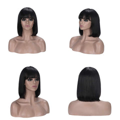 Rebasar Brazilian straight hair no lace front—sleek, versatile texture