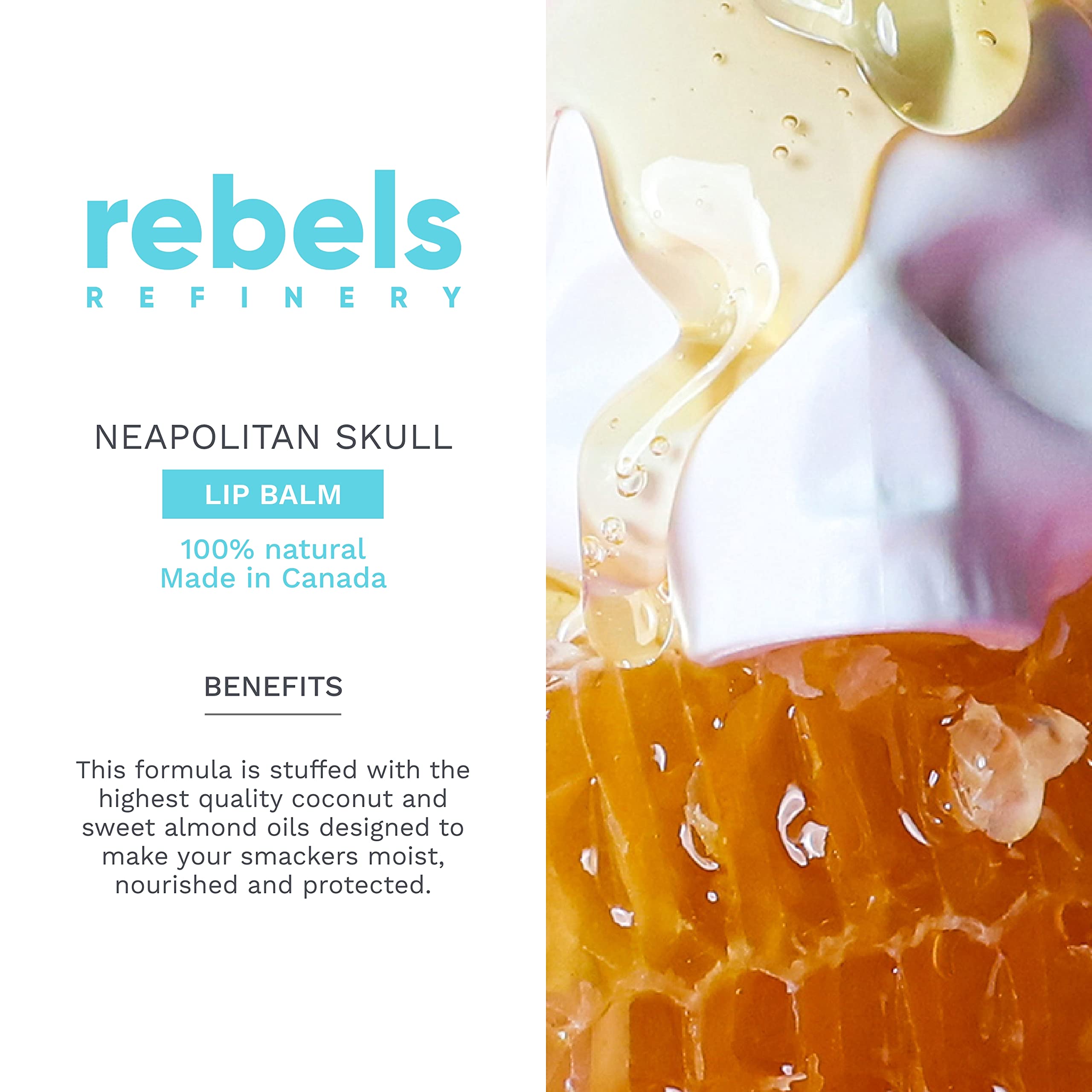 REBELS REFINERY passion fruit lip balm stick with refreshing hydration