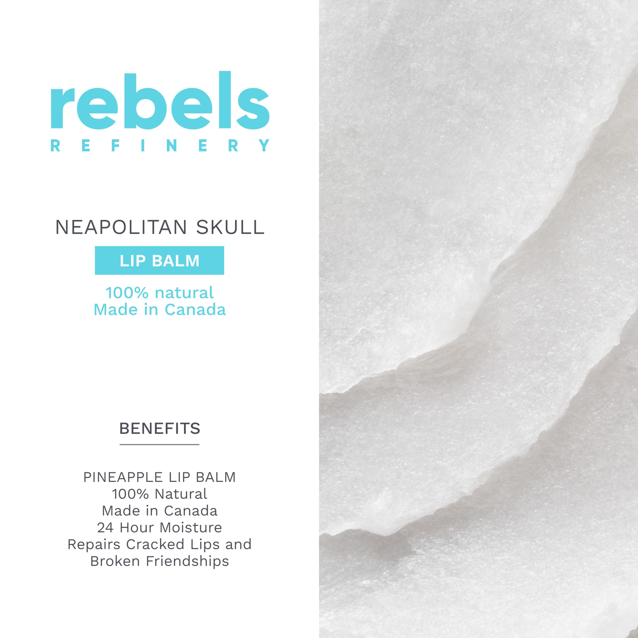 REBELS REFINERY pink strawberry mango balm closeup moisturizing texture