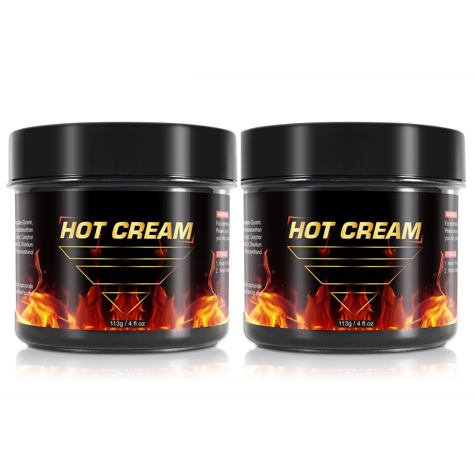 REBODUM Hot Sweat Cream front view two-pack for easy application and shared use