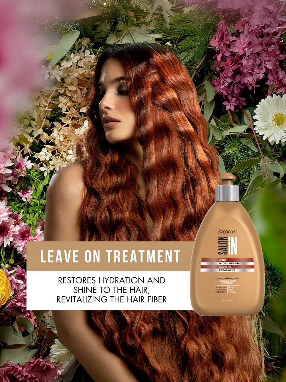 RECAMIER Hydra Repair pump highlights conditioning action for smoother styling.