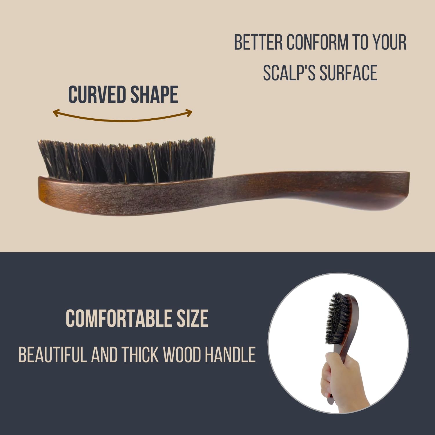 Reccsy curved-tip scissors trim moustache and eyebrows precisely