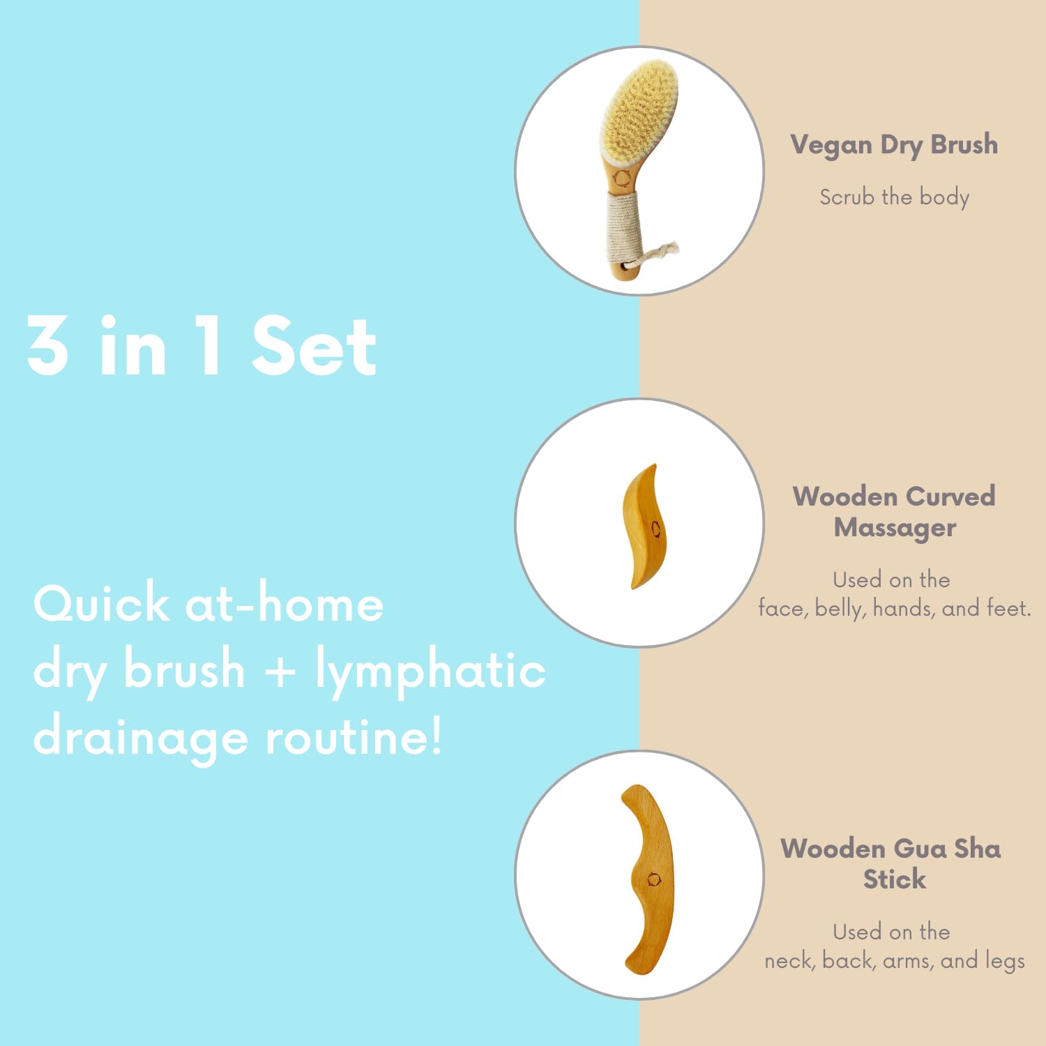 Reccsy exfoliation prep brush before shower for smoother skin