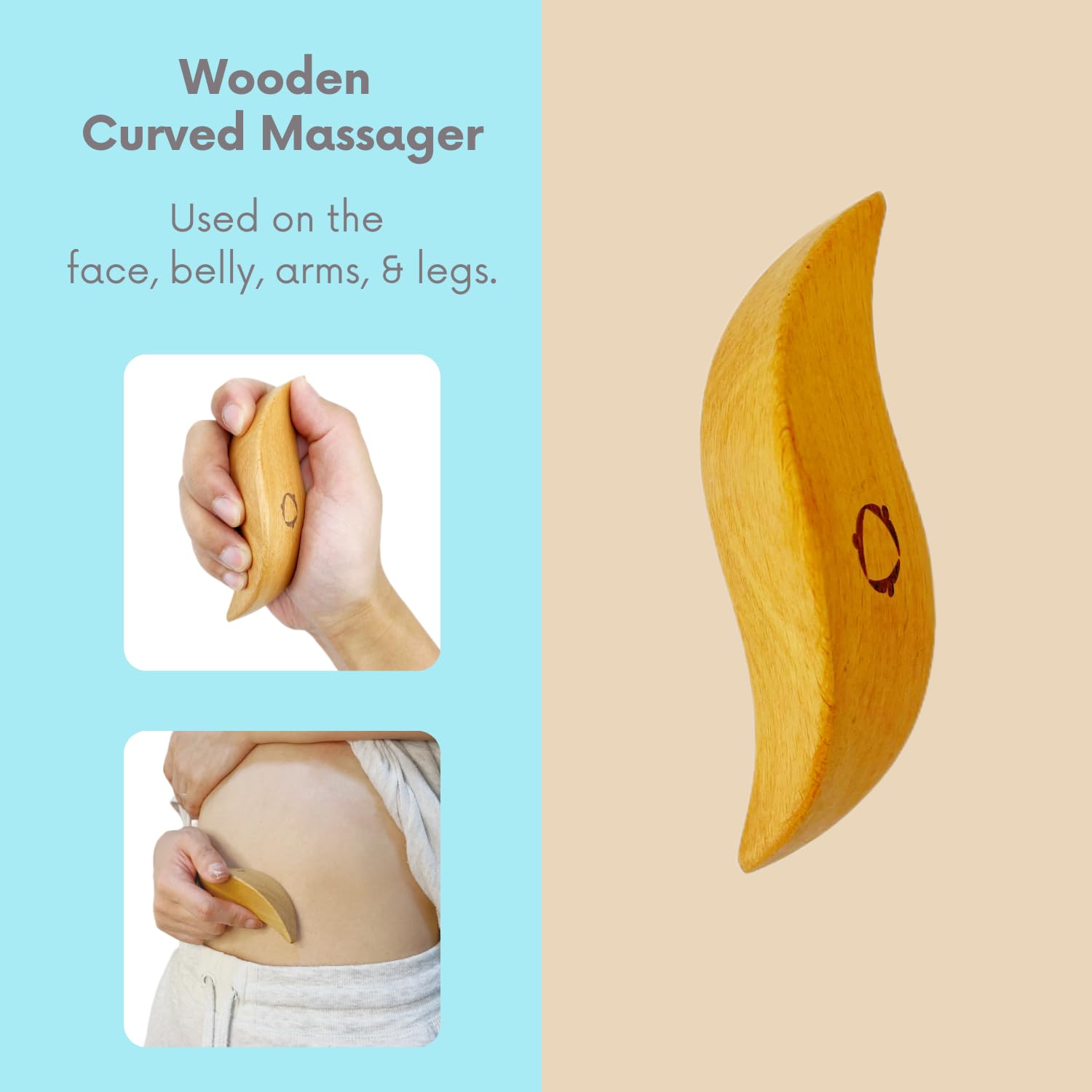 Reccsy ergonomic beech wood handle ensures a secure grip during self-care.