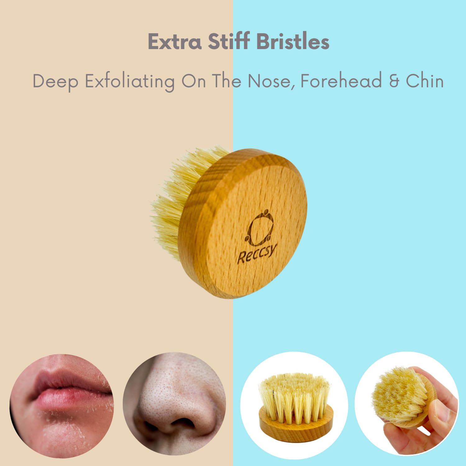 Reccsy wooden curved massage tool comfortably aids lymphatic drainage.