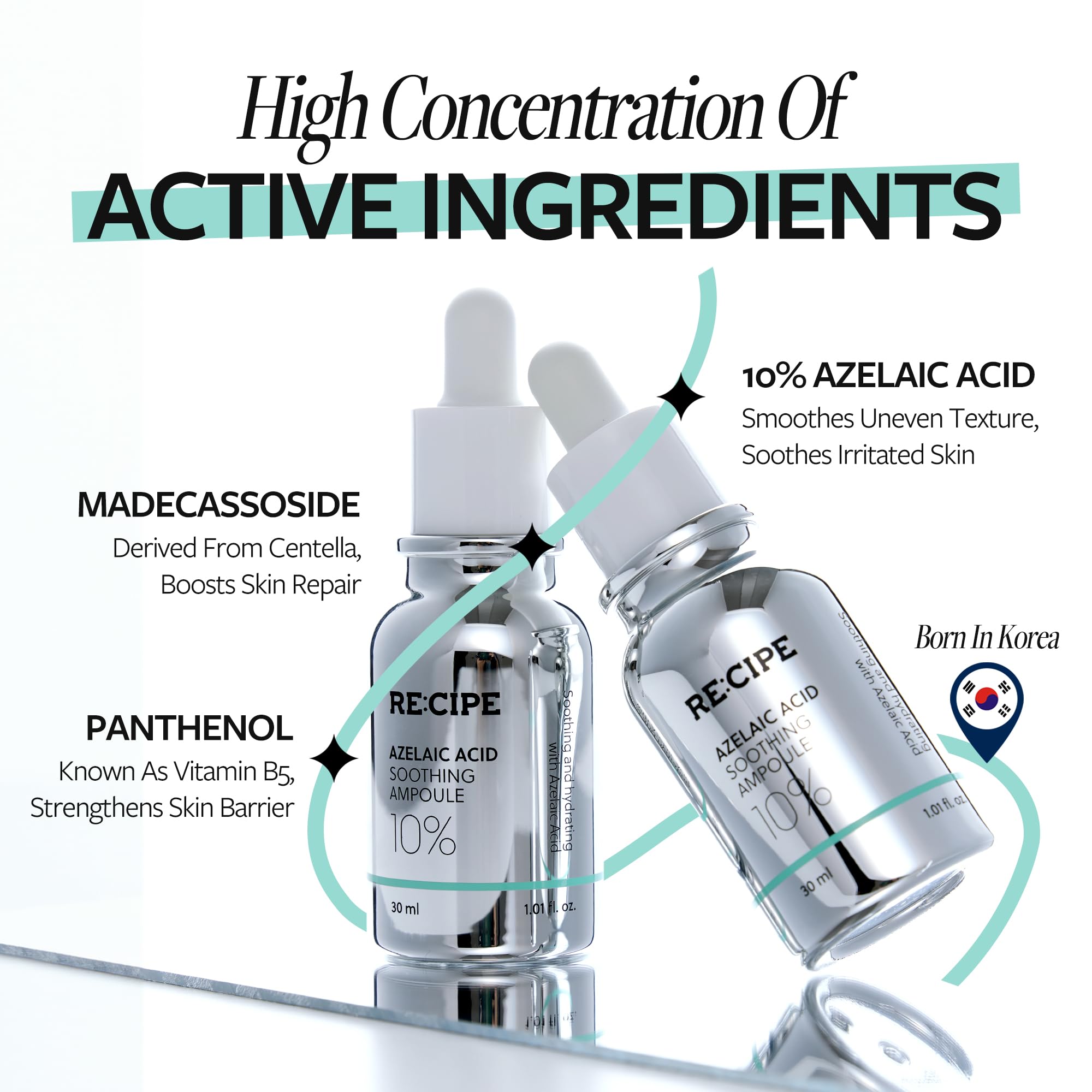 RE:CIPE Azelaic Acid 10 on hand demonstrates quick absorption without heaviness
