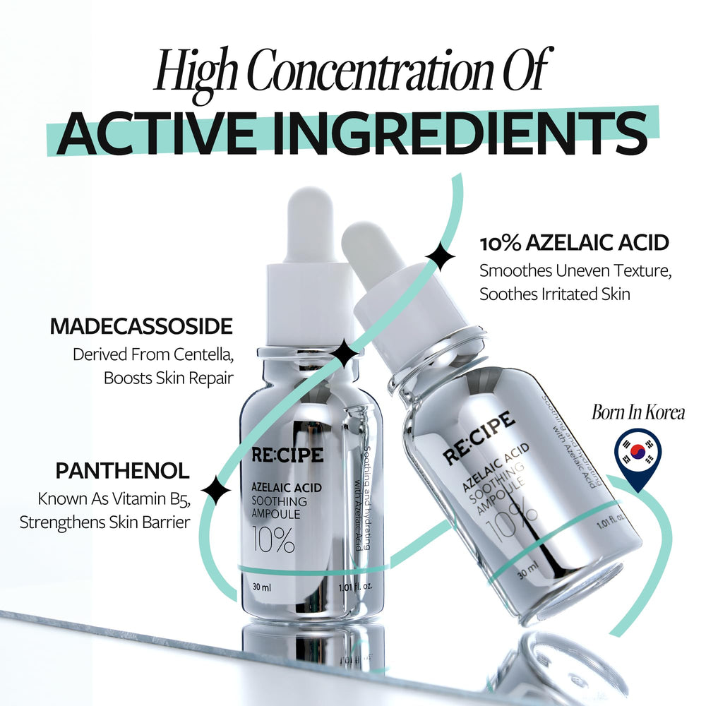 RE:CIPE Azelaic Acid 10 on hand demonstrates quick absorption without heaviness