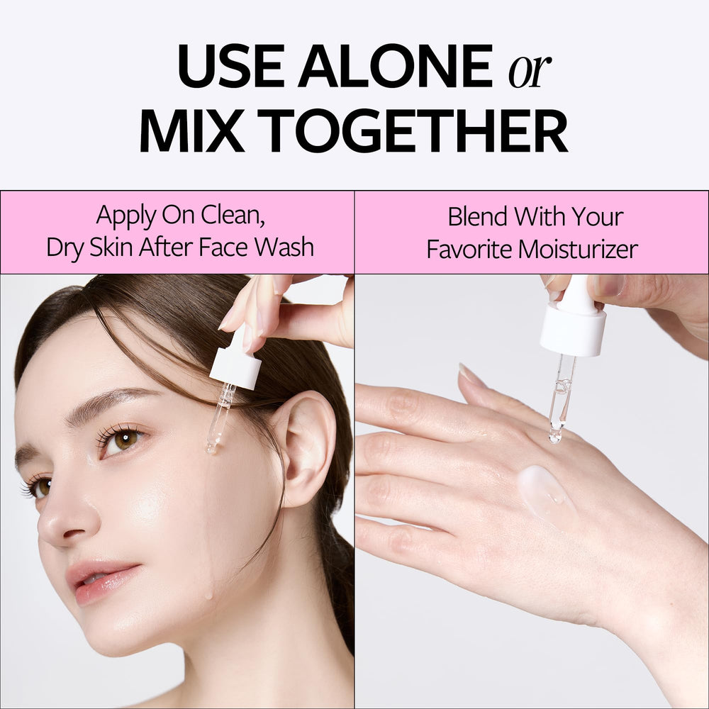 RE:CIPE Volufiline ampoule dispersion illustrates seamless mixing into existing skincare routines.