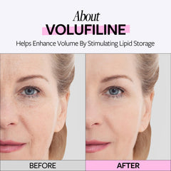 RE:CIPE Volufiline ampoule face-body-use highlights dual-targeted care for firmer-looking skin.