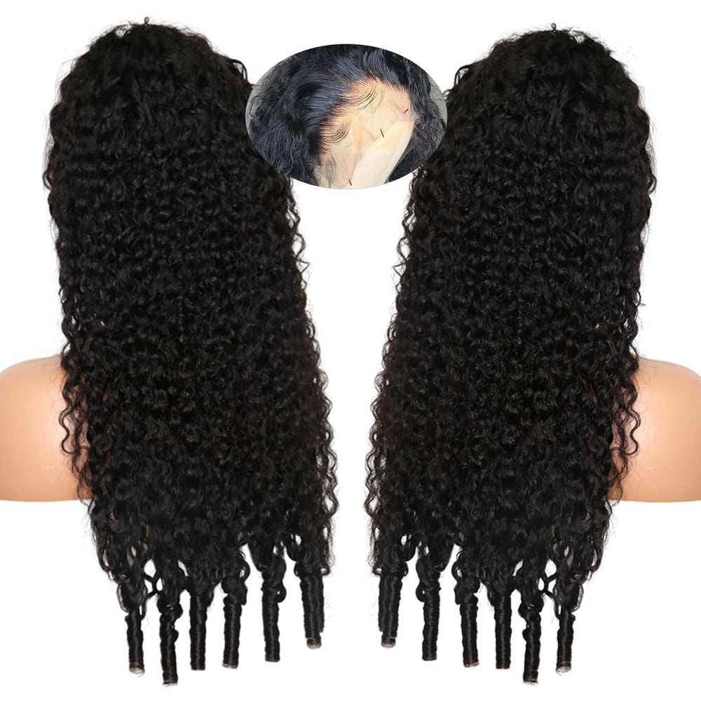Recomtic lace front wig close-up highlighting HD transparent lace for seamless blend.