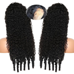 Recomtic lace front wig close-up highlighting HD transparent lace for seamless blend.