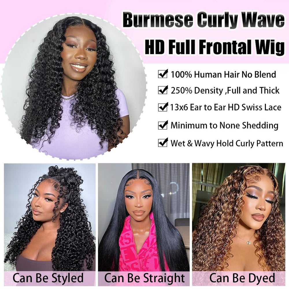 Recomtic 24-inch water-wave wig in natural black color for everyday styling.