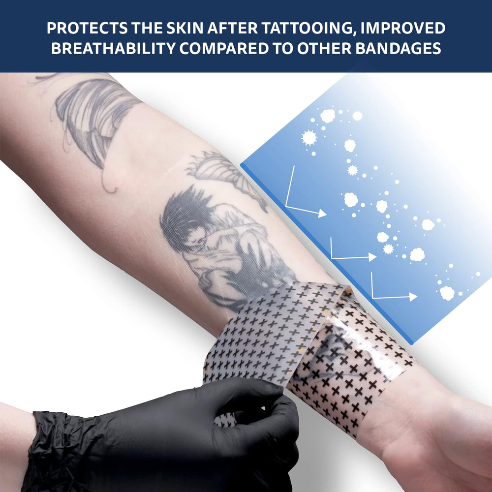 Derm Shield maintains ink vibrancy while water exposure is managed during activities.