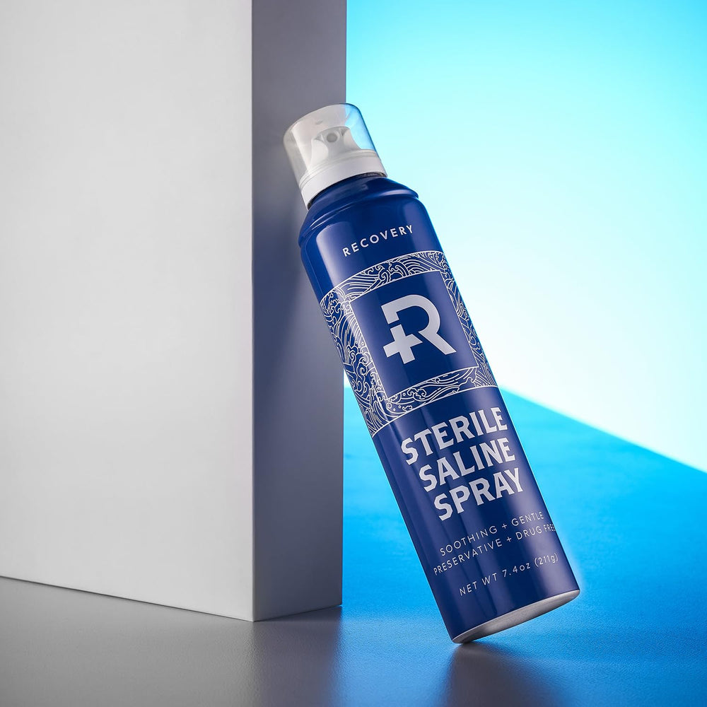 Recovery Aftercare saline piercing spray 360-degree nozzle for even mist coverage