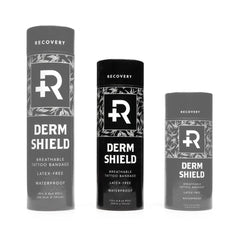 Recovery Derm Shield roll-out demonstrates easy-to-apply waterproof tattoo protection.