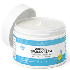 Recuren Plus Arnica Cream tube front view for bruise care and quick cooling relief.